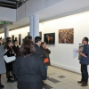 exposition dans l'atrium de la faculté de droit, économie et administration