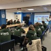 Les étudiants en 3ème année de Licence Management du Sport de L’UFR STAPS de Nancy découvrent les coulisses de Décathlon Houdemont.