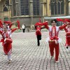 Danse de tambours réalisée par les étudiants chinois et français