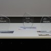 Les trophées et prix décernés aux trois premiers du concours d'éloquence franco-allemand de l'ISFATES.