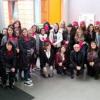 Visite collégiennes du chantier SPIE-Est du centre de transfusion sanguine