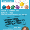 Conférence de Jacques Tardif le 19 novembre 2015