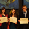 Auréline Delhumeau, Manon Granjean et Valentin Groc, élèves-ingénieurs de l'ENSGSI
