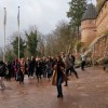 Photo d'un groupe d'étudiants au Haut-Koenigsbourg