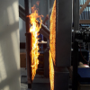 Inflammation du panneau bois