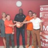 Photo de groupe avec Keita Sakoba, Mohammed Marrakchi, Michèle Schwartz-Mérey, Badreddine Kriem, Sylvain Mottet, Mohammed 