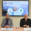 Jean-Marc Martrette, doyen de la faculté d'odontologie de Lorraine et Philippe Véran, P-DG de Biotech Dental