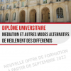 DU Médiation et autres modes alternatifs de règlement des différends