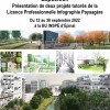 [EXPO] Présentation de 2 projets tutorés de la Licence Professionnelle Infographie Paysagère