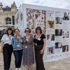 (de gauche à droite) Doriane Nemes, Pauline Schwaller, Dominique Hascoët et Olivia Huck lors de la 44ème édition du Livre sur la Place. 