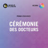 Cérémonie des docteurs 2023