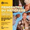 Rencontre du mercredi / échange avec les étudiants du défle / animé par le défle / 18/10, 25/10, 08/11, 15/11, 22/11, 29/11 et 06/12 17h-19h / Maison de l'étudiants Lorraine Sud, Campus Lettres, Nancy / Description image : Groupe de 6 personnes heureuses 