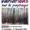 Affiche de l'exposition "Variations sur le paysage"