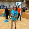 Emilie Marchand-Simon lors de la remise des prix de l'Aquathon 