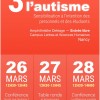 Affiche des 3 midis de l'autisme 