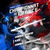 affiche avec 3 chevaliers tenant des sabres sur fond de fumée bleu-blanc-rouge