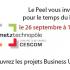 Le Peel vous invite pour le temps du bilan, le 26 septembre à 16h30, Cescom de Metz Technopôle.