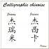 Démonstration et interaction de calligraphie chinoise