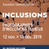 Affiche de l'exposition : "Inclusions : photographies d'inclusions fluides"