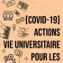 covid-19 actions vie universitaire pour les étudiants