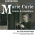 Affiche de l'exposition : "Marie Curie"