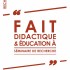 affiche cycle de conférences "fait didactique et éducation à" INSPÉ de Lorraine