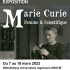 Affiche de l'exposition : "Marie Curie : femme et scientifique"