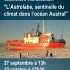 Affiche de la conférence : "L’Astrolabe : sentinelle du climat dans l’océan Austral"