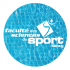 Logo Faculté des Sciences du Sport Nancy avec fond Piscine