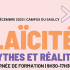 Affiche de la journée de formation "Laïcité : mythes et réalités"