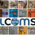 Logo LCOMS devant un mur d'images de cadenas à clés