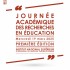 visuel programme journée académique des recherches en éducation