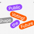 Visuel du projet européen LAUDS Factories pour inviter à voter et contribuer au furur des villes 