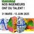 Affiche de l'exposition Nos ingénieurs ont du Talent ! BU ENSTIB