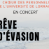 Affiche du concert du Choeur des personnels de l'Université de Lorraine