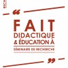affiche cycle de conférences "fait didactique et éducation à" INSPÉ de Lorraine