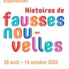 Affiche de l'expo : "Fausses Nouvelles"