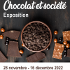 Affiche de l'expo : "Chocolat et société"