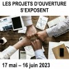 Affiche de l'expo : "Les projets d'ouverture s'exposent"