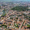 La ville de Nancy et ses éspaces verts vus du ciel