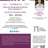 Affiche conférence de Virginie Bonnaillie Noël