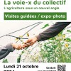 Affiche des visites guidées "La voie-x du collectif"