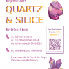Affiche de l'exposition "Silicium et quartz"