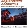 Affiche de l'expo : "Explorations nocturnes"