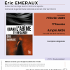 Affiche de la conférence La Poursuite des criminels de guerre en France : rencontre avec le colonel Éric Emeraux