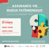 Affiche du colloque Assurance-vie et enjeux patrimoniaux