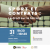 Affiche du colloque Sport et contrats