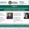 Invitation to the webinar: "Policy Research in Physical Activity, Physical Education, and Sport: Shared Goals, Diverse Approaches" (March 24, 2025, at 9 PM Irish Time)