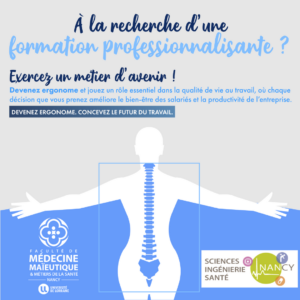 Vers l'article Découvrez le métier d'ergonome et la formation Master Ingénierie de la Santé, parcours Ergonomie et Physiologie du Travail