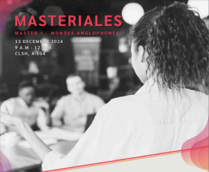 Vers l'article MASTERIALES M1 – Parcours Mondes Anglophones